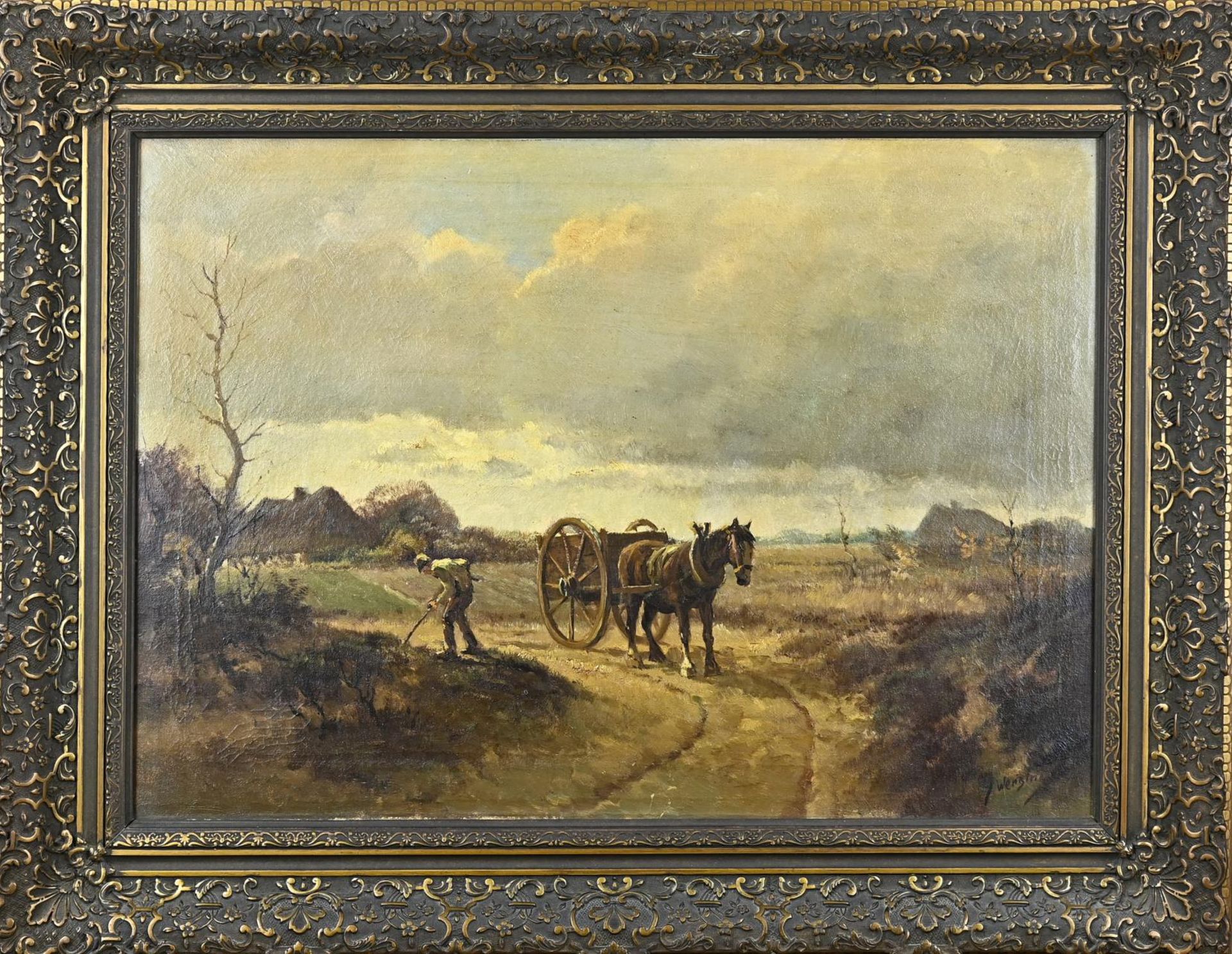 Wensink, Farmer with horse cart