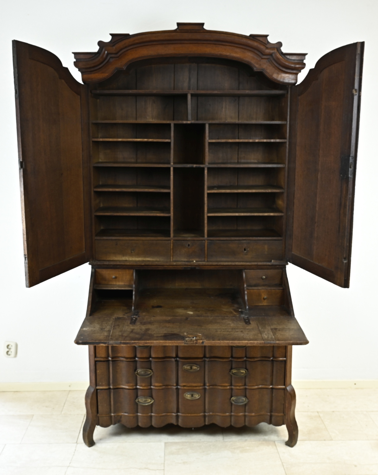 Oak top desk, 1760 - Image 2 of 2