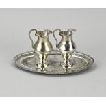 Silver water & wine set