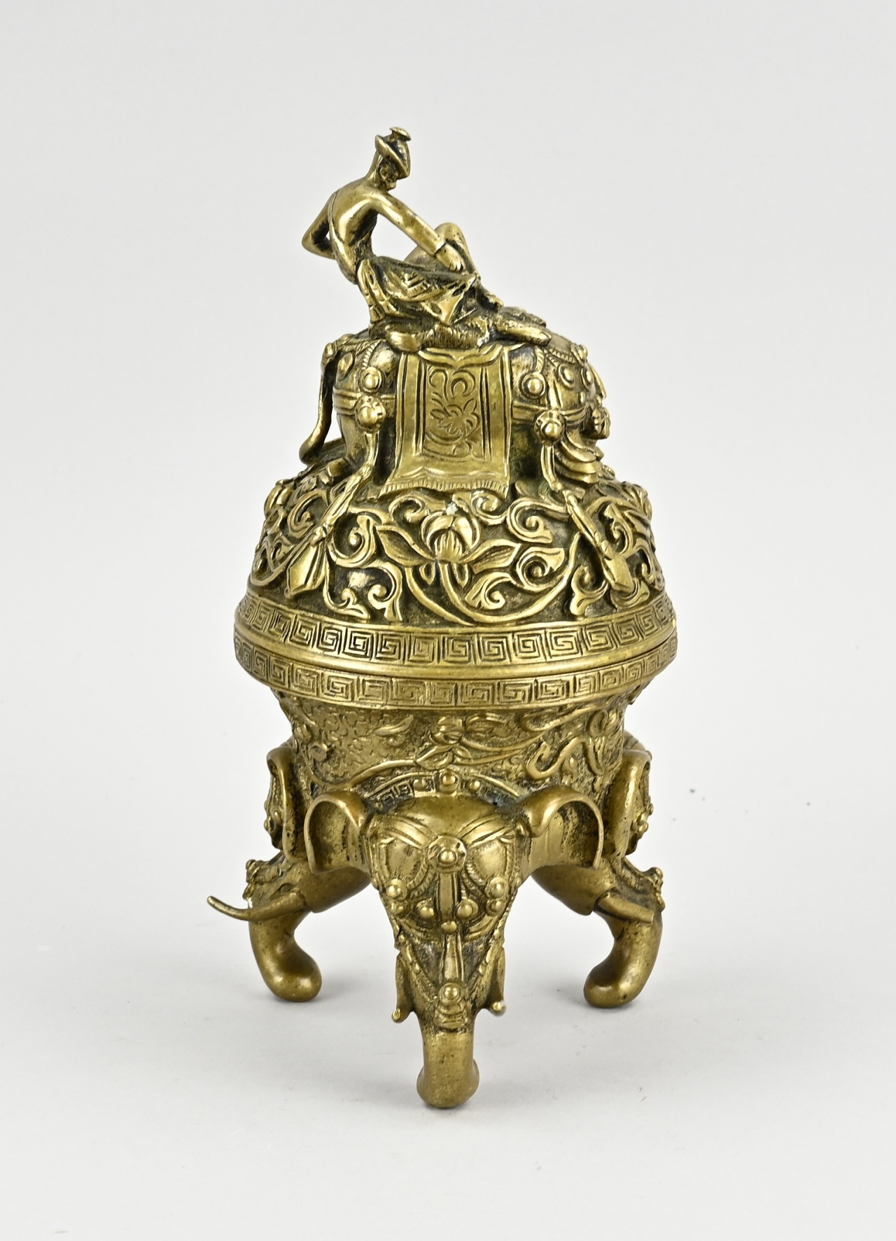 Bronze censer, H 24.5 cm. - Image 2 of 2