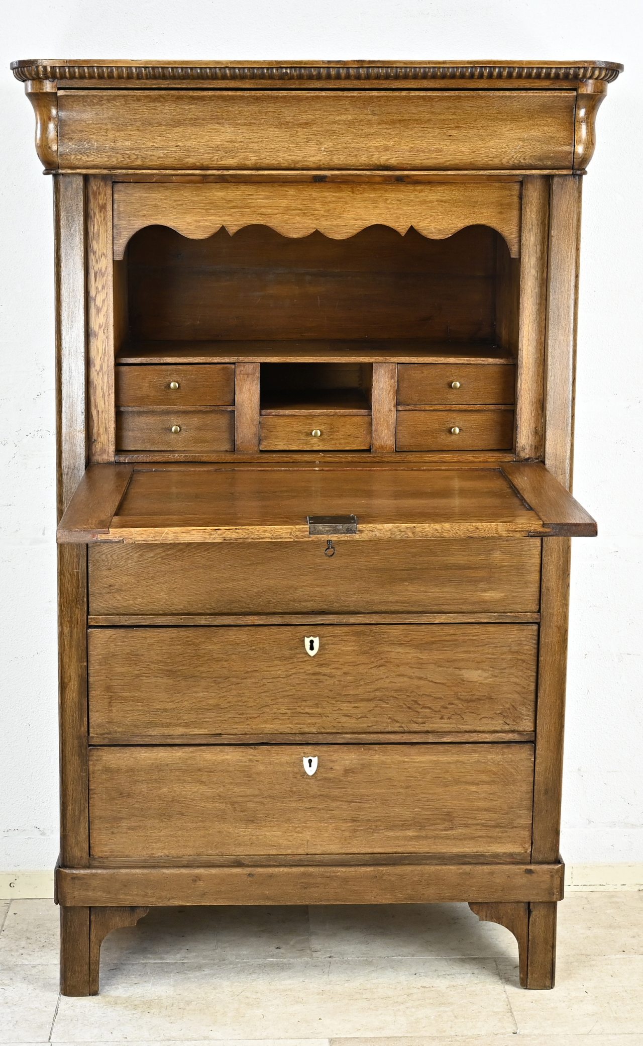 Oak secretary, 1860