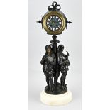 French figure mantel clock, H 70 cm.