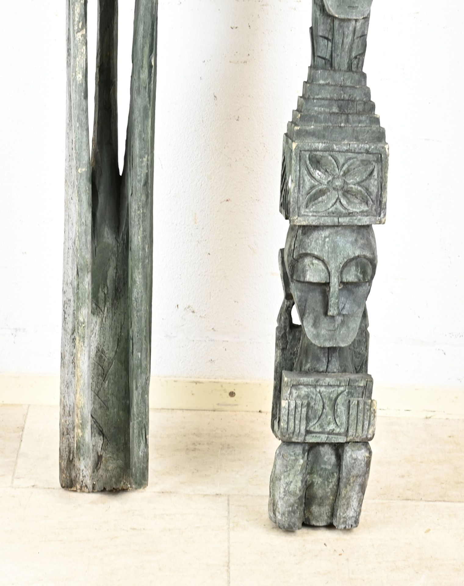 2x African statue, H 185 cm. - Bild 3 aus 3
