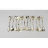 12 Silver oyster spoons