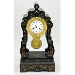 French boulle mantel clock, H 54 cm.