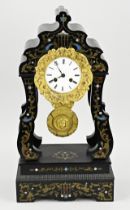 French boulle mantel clock, H 54 cm.