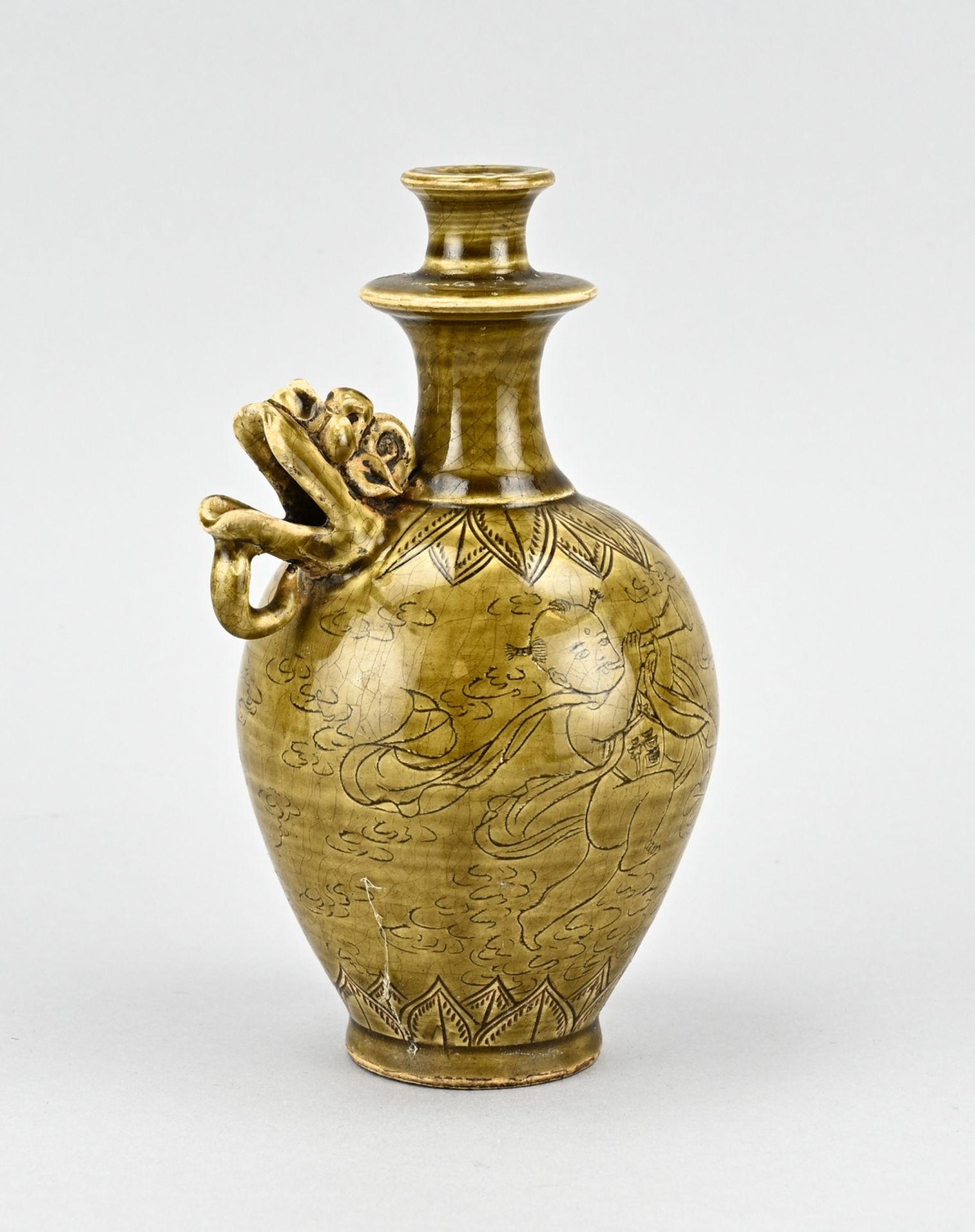 Chinese jug, H 19 cm. - Image 2 of 3