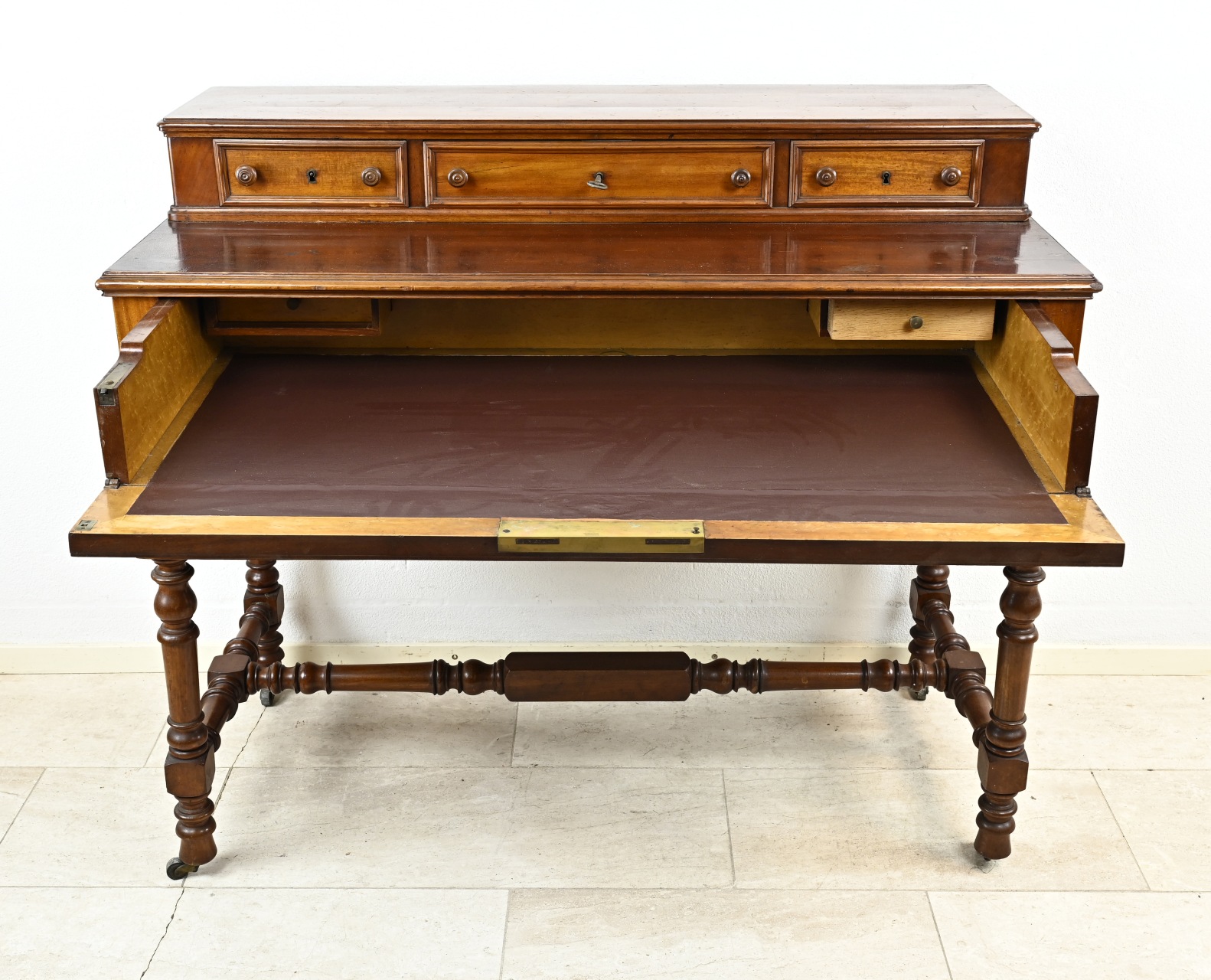 English Victorian writing desk, 1860 - Image 2 of 2