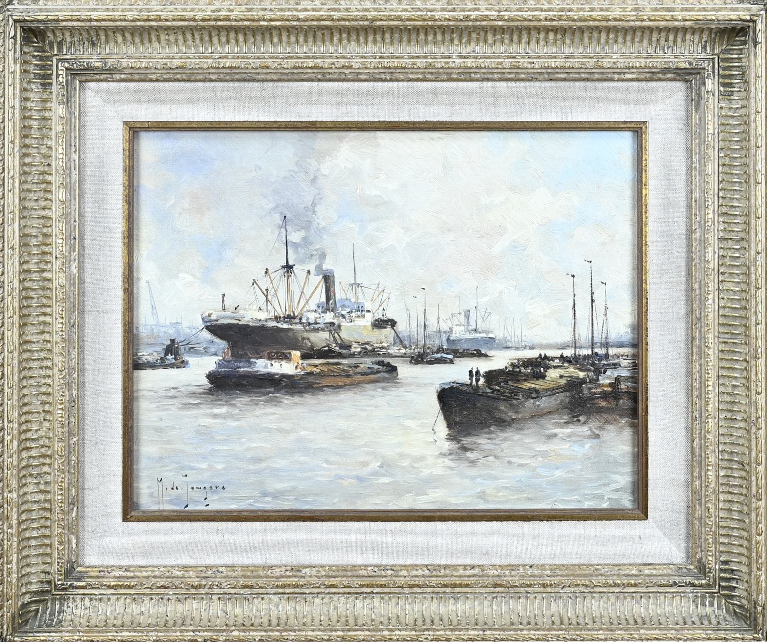 M. de Jongere, Rotterdam harbor view