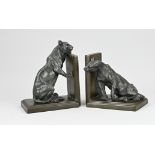 Set of bookends, (2 panthers)