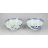 Two antique Chinese bowls Ã˜ 28.5 cm.