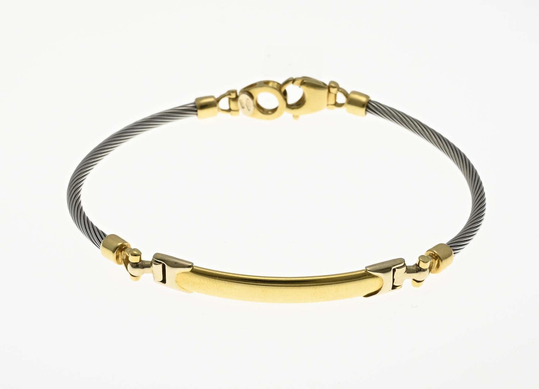 Gold and steel bracelet