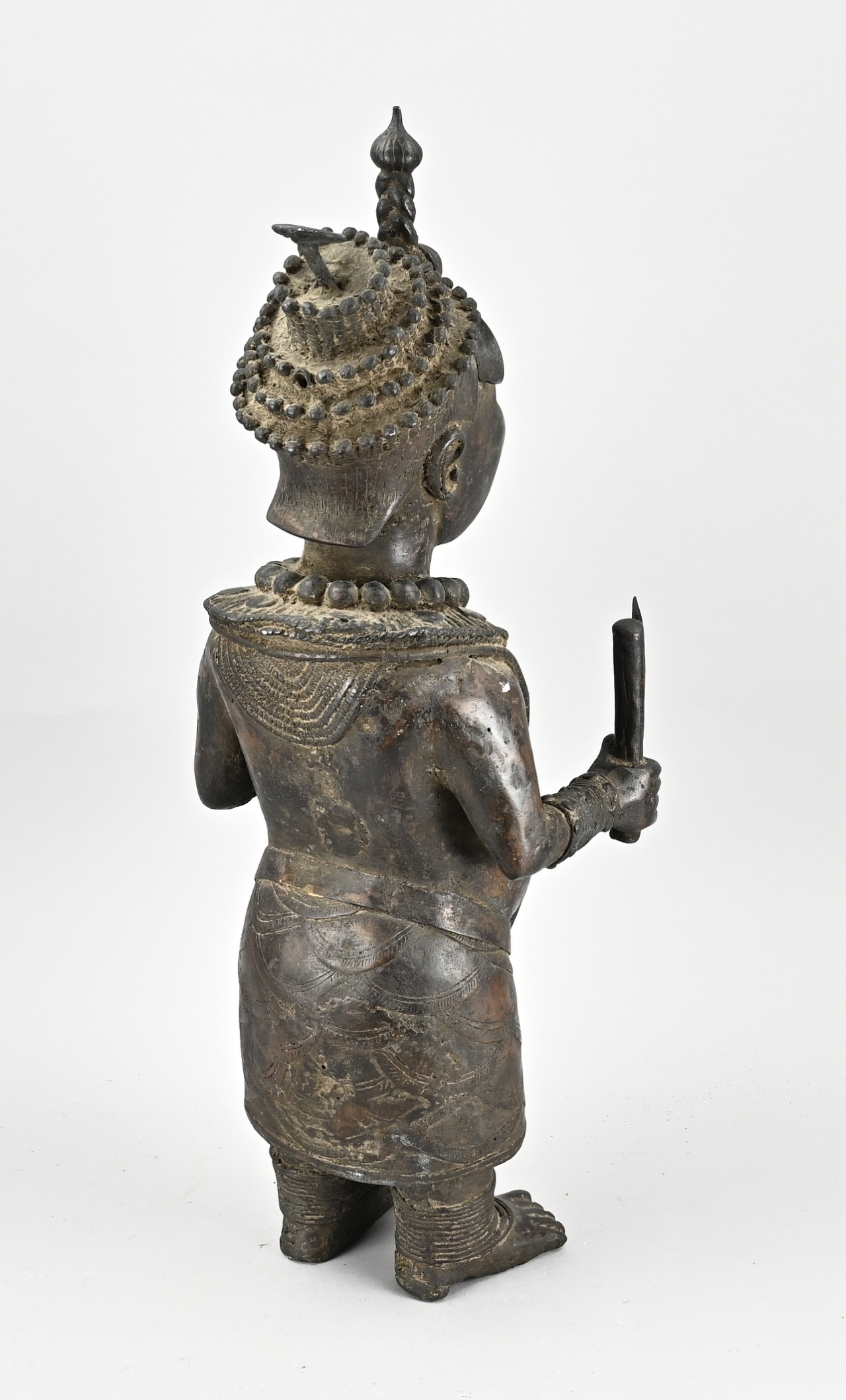 Old/antique bronze figure - Image 2 of 2