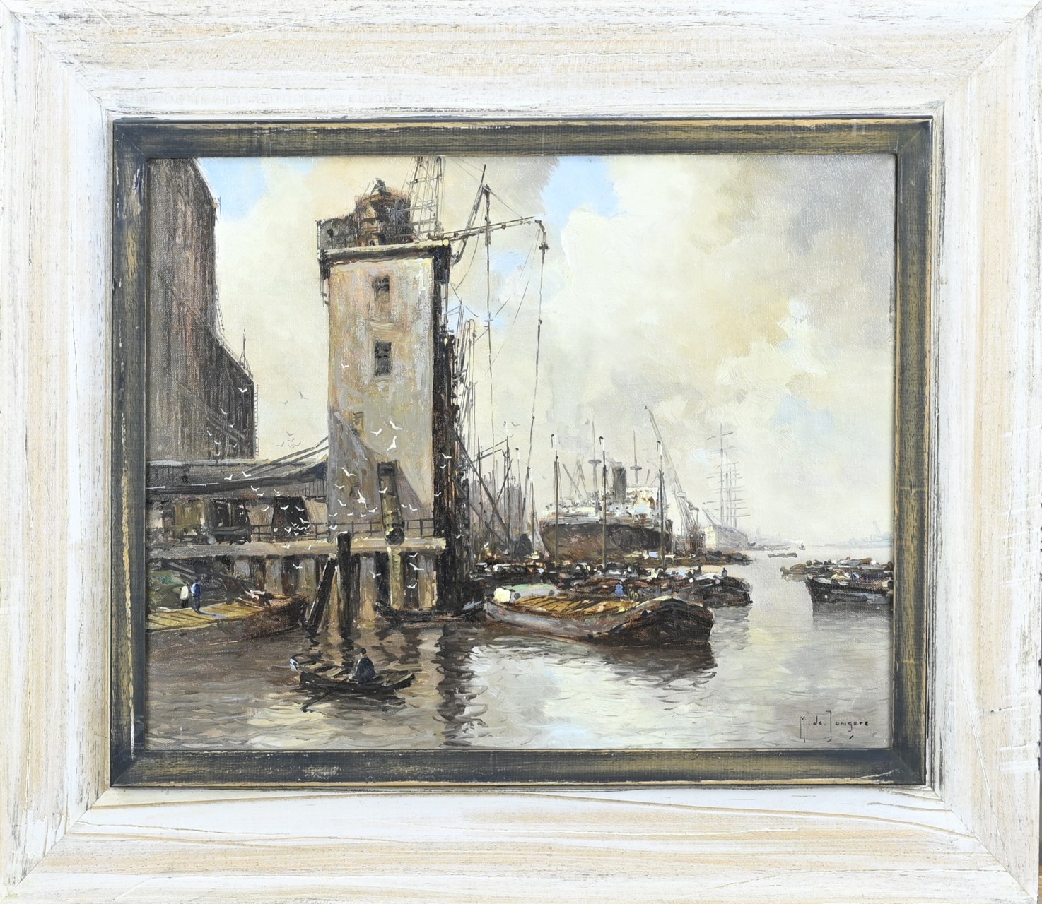 M. de Jongere, Rotterdam harbor view