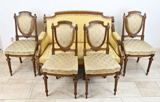 Louis Seize set (sofa + 4 chairs)