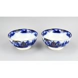 2x Petrus Regout cupboard bowl, Ã˜ 22.5 cm.