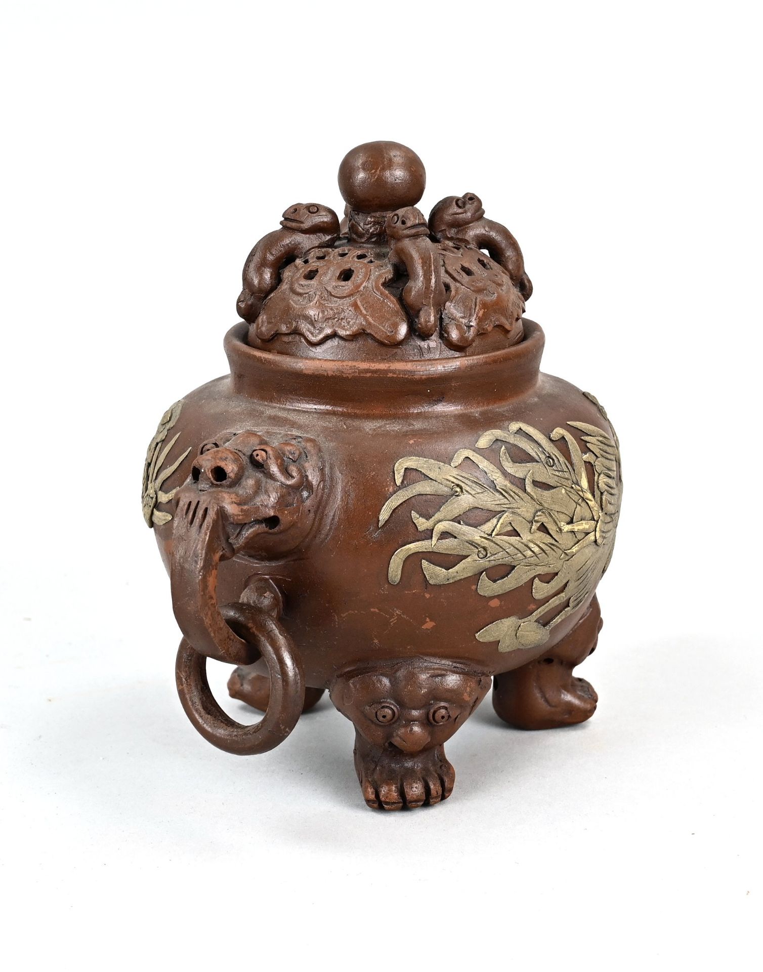 Yixing incense burner Ã˜ 12.5 cm. - Image 2 of 3