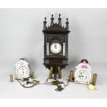 3x Black Forest clock