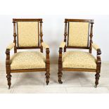 Two GrÃ¼nder chairs, 1840