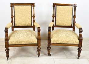Two GrÃ¼nder chairs, 1840