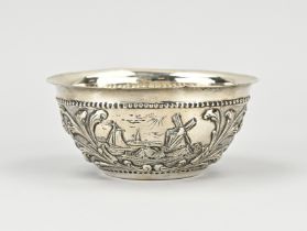 Silver cream bowl