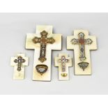 4x CloisonnÃ© Holy cross