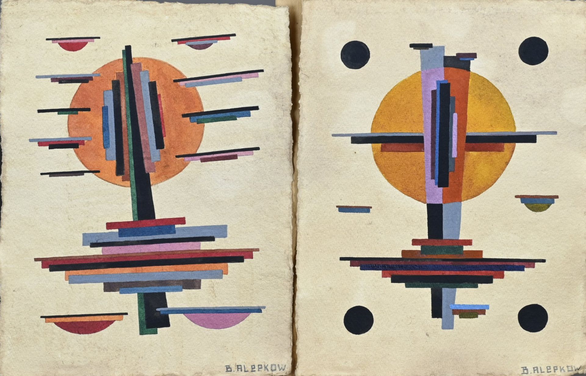 2x B. Alepkow, Avant-garde painting