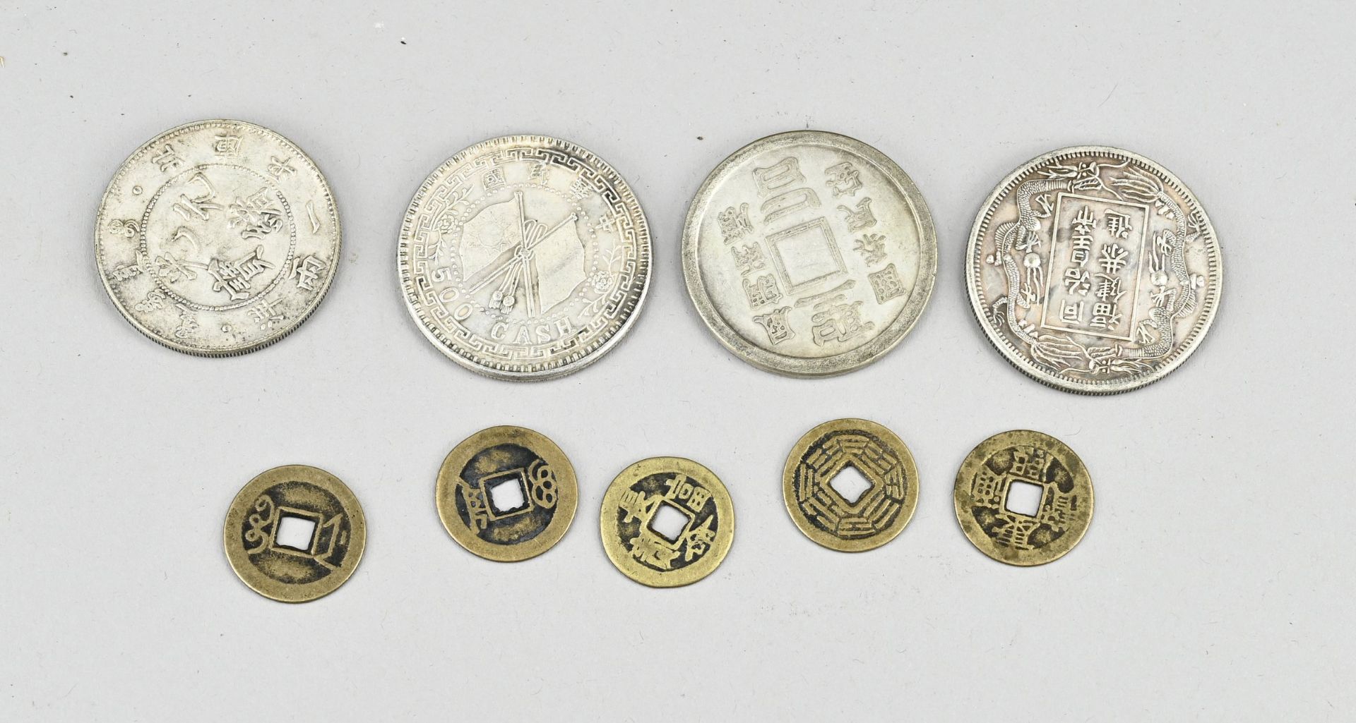 Lot of Chinese coins (9x) - Image 2 of 2