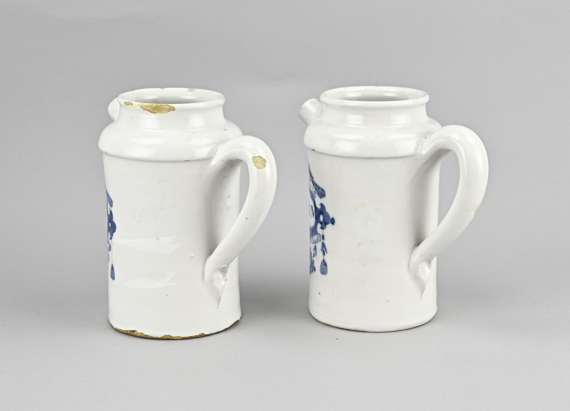 2x Delft apothecary jar - Image 2 of 3