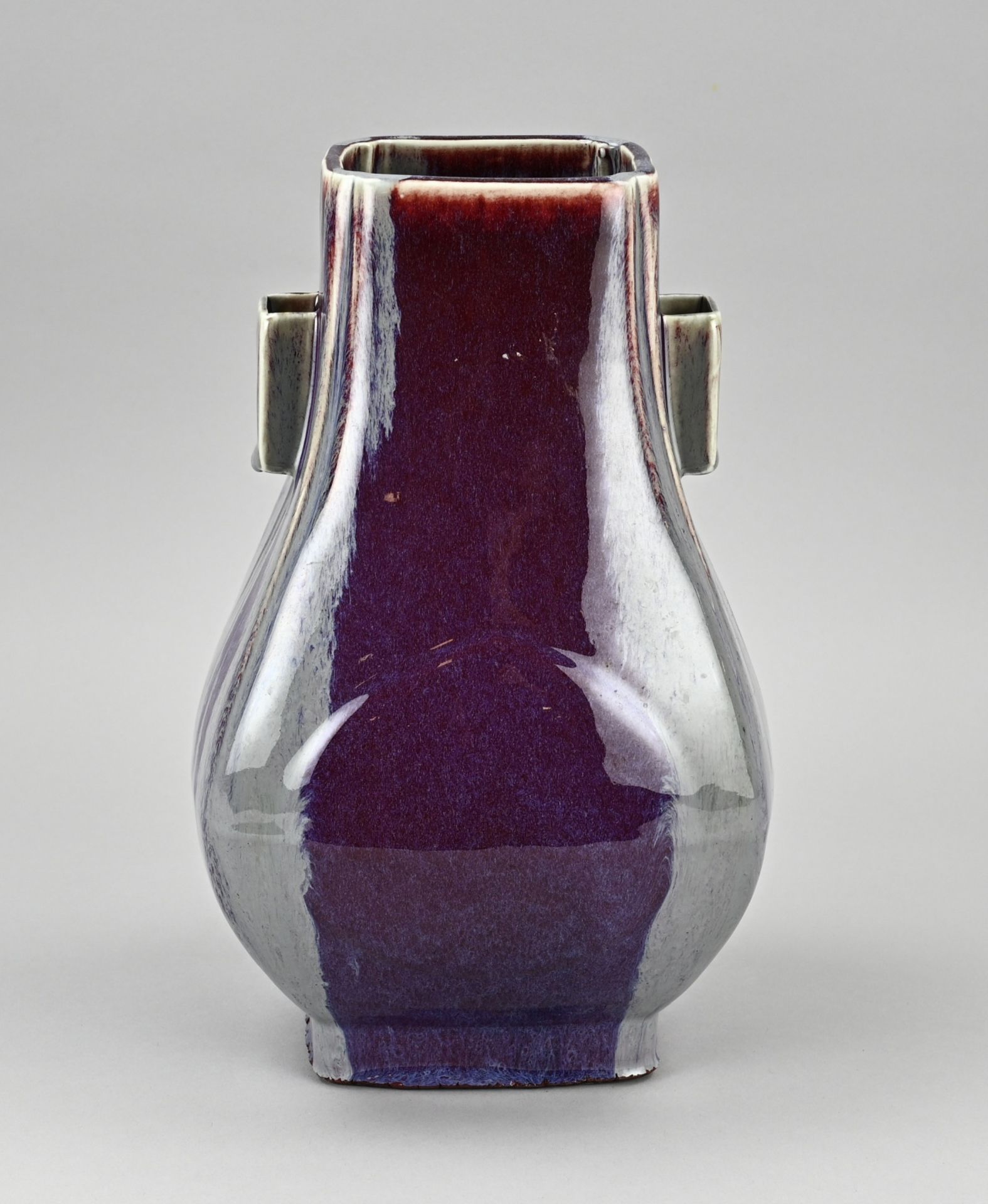 Chinese flambÃ© vase, H 30, 2 cm.