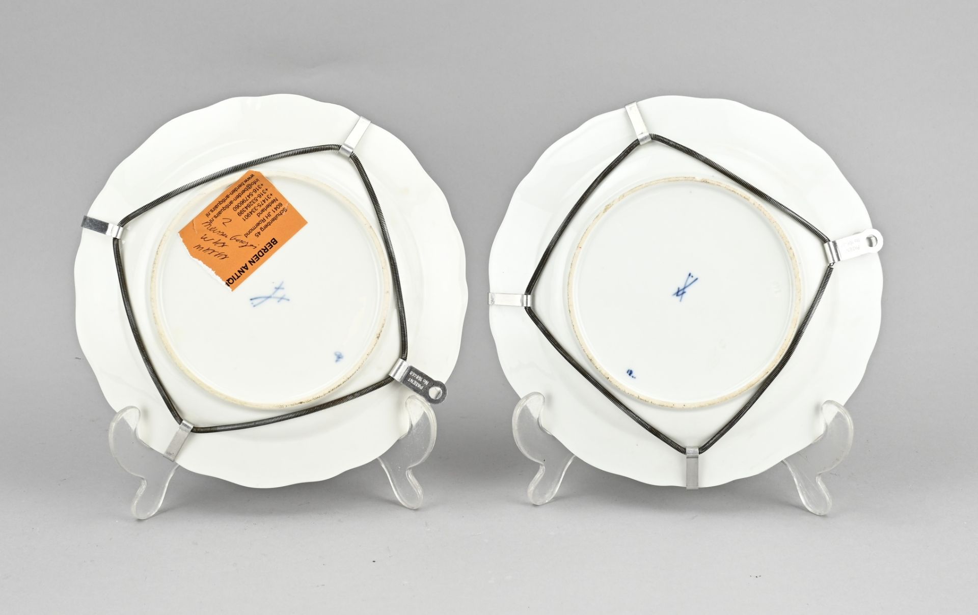 2x Meissen bowl/plate Ã˜ 19.6 cm. - Image 2 of 2