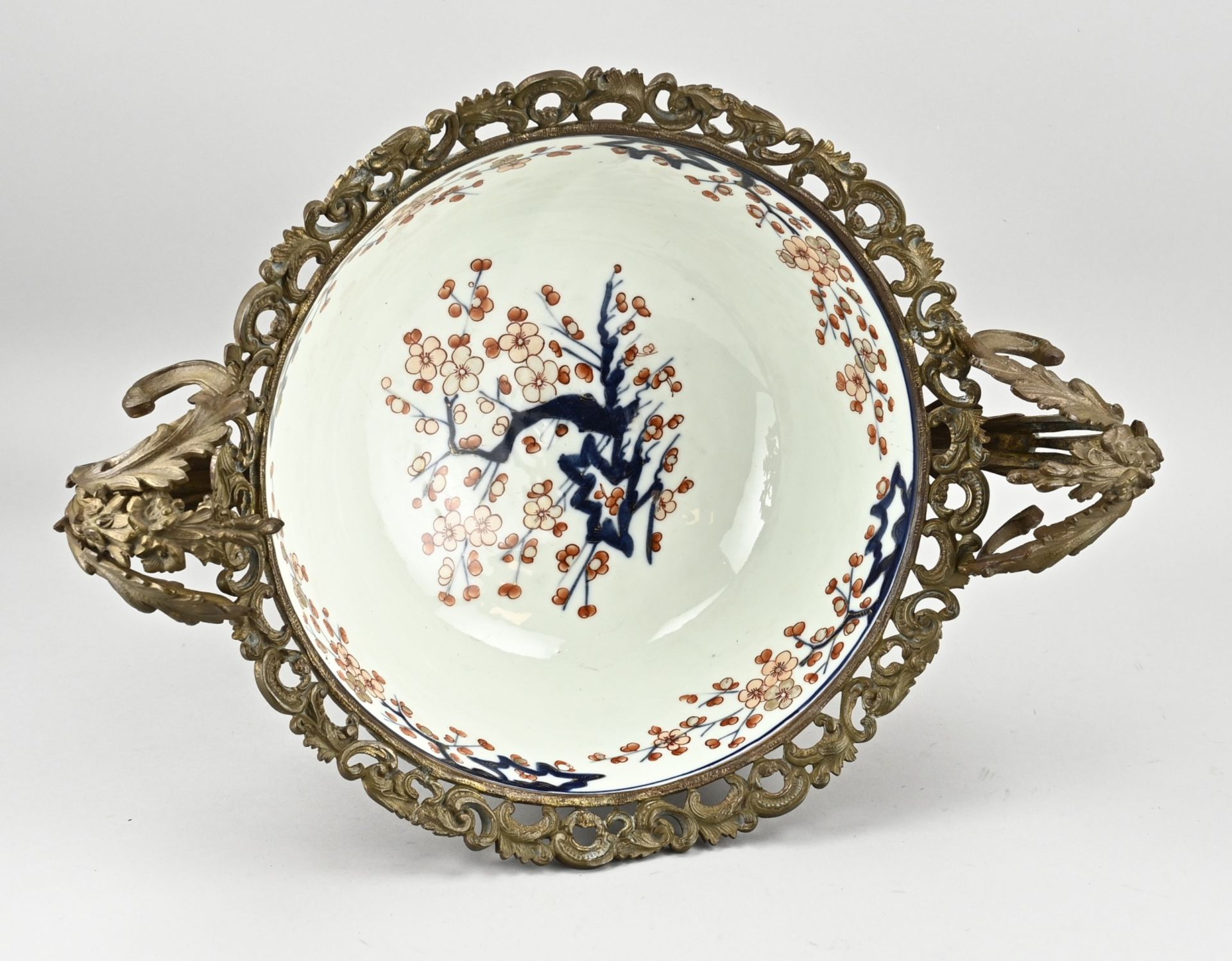 Japanese Imari bowl Ã˜ 34 cm. - Image 2 of 3