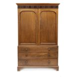 English mahogany cabinet