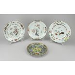 4x Family Rose plate