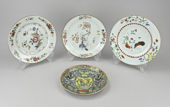 4x Family Rose plate