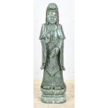 Buddha made of jade, H 97 cm.