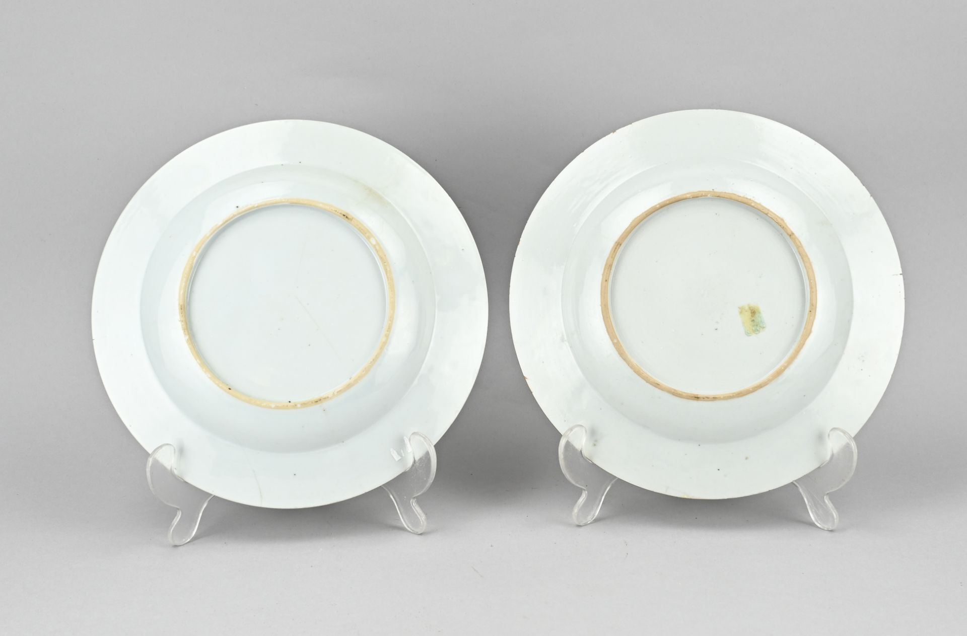 2x Chinese fam. rose saucer Ã˜ 23 cm. - Image 2 of 2