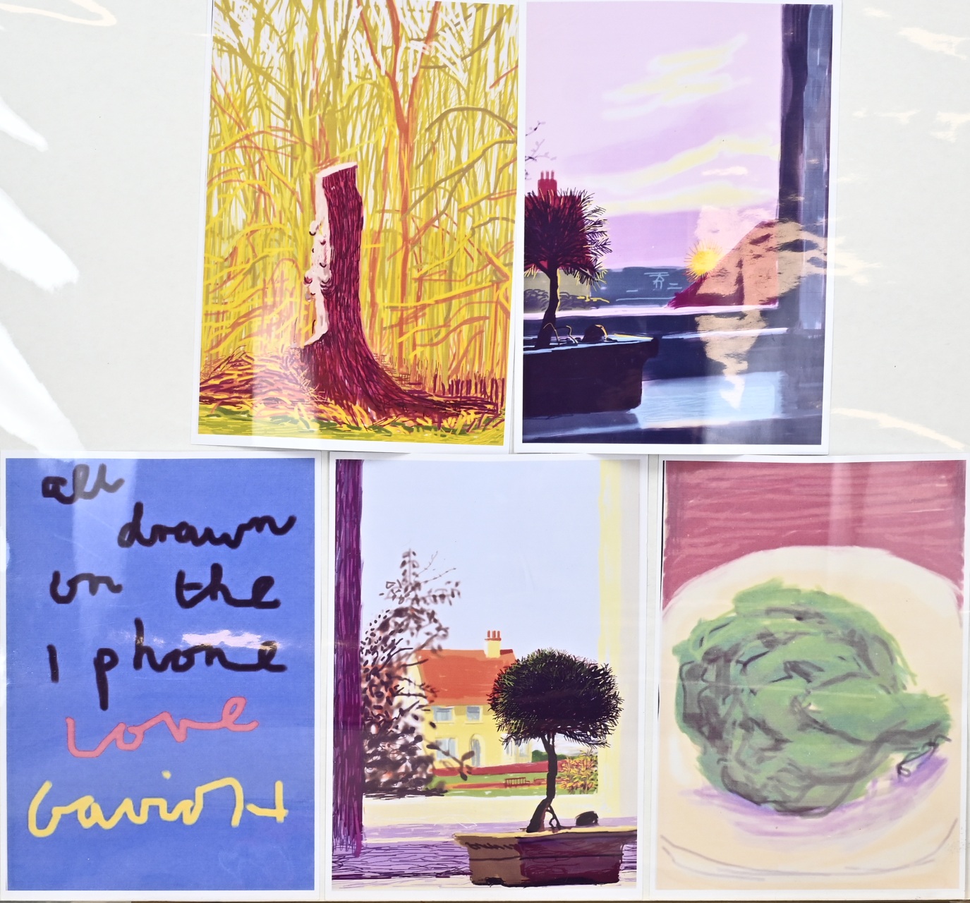 5x David Hockney, Various