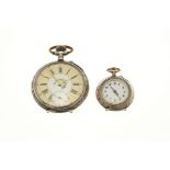 2 Silver pocket watches