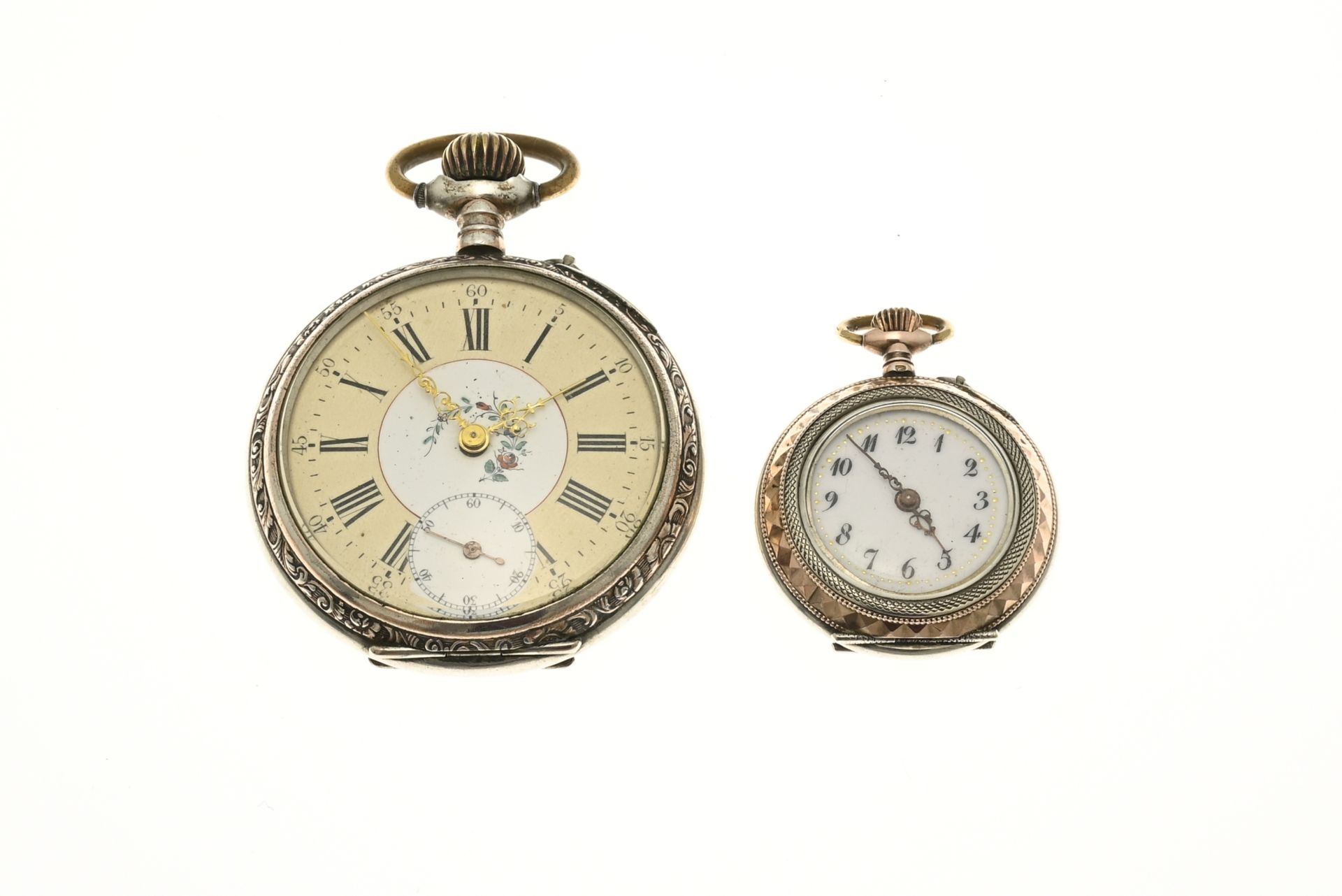 2 Silver pocket watches