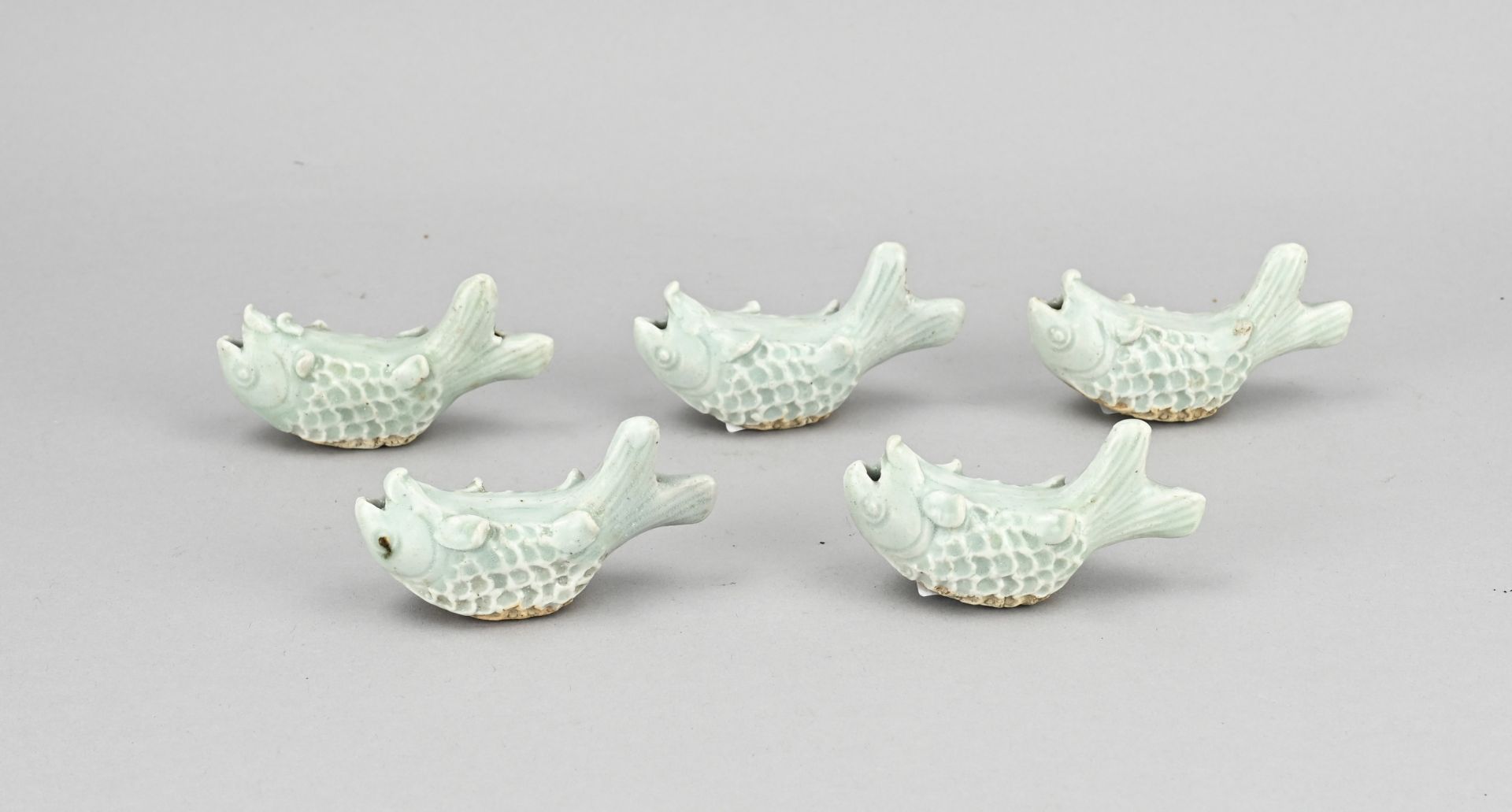 5x Chinese fish (celadon)