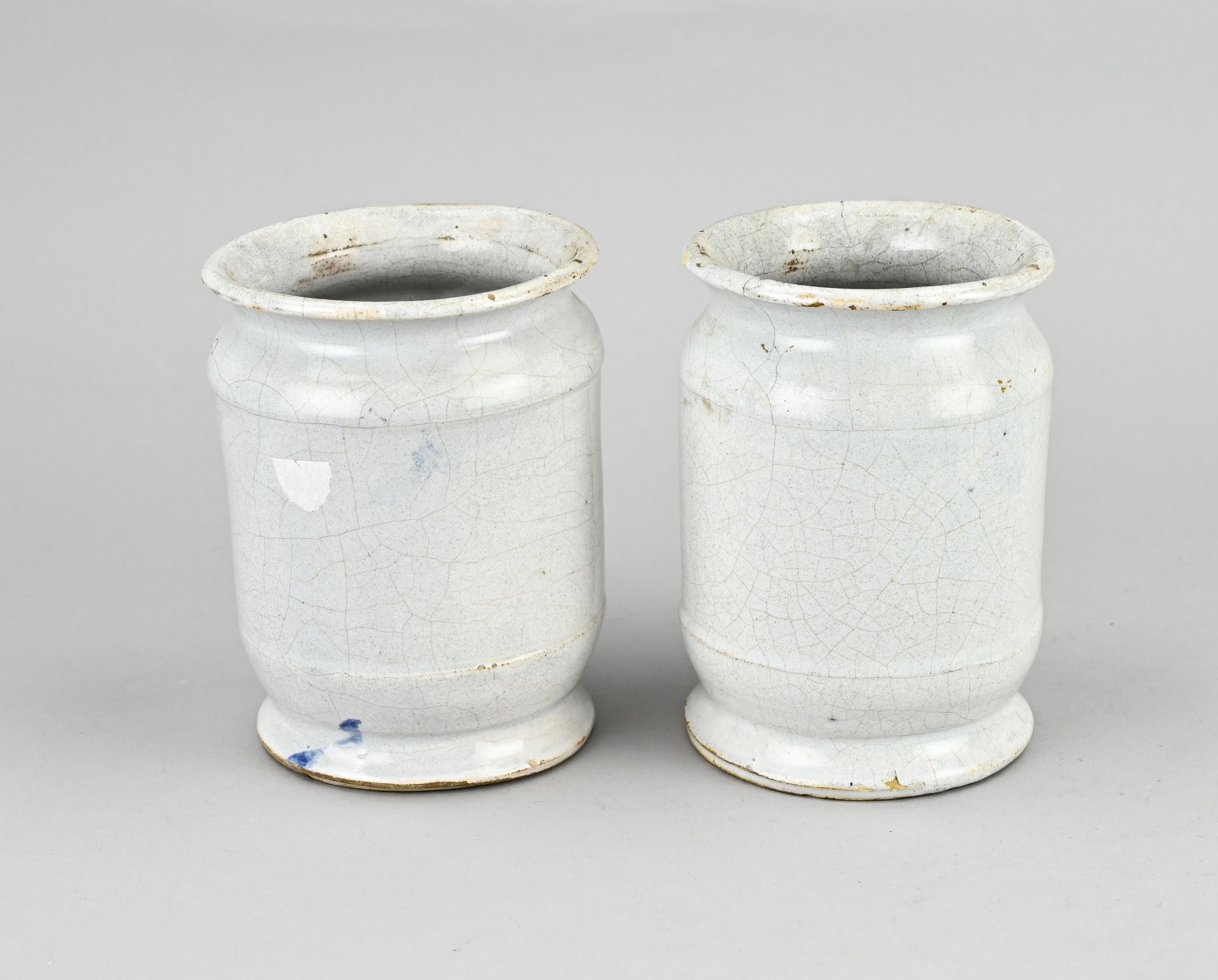 2x Apothecary pot, H 14 cm. - Image 2 of 3