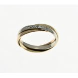Gold tricolor ring