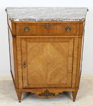Cabinet with marble top