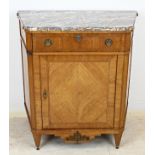 Cabinet with marble top