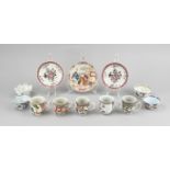 Lot Chinese cups/saucers (12x)