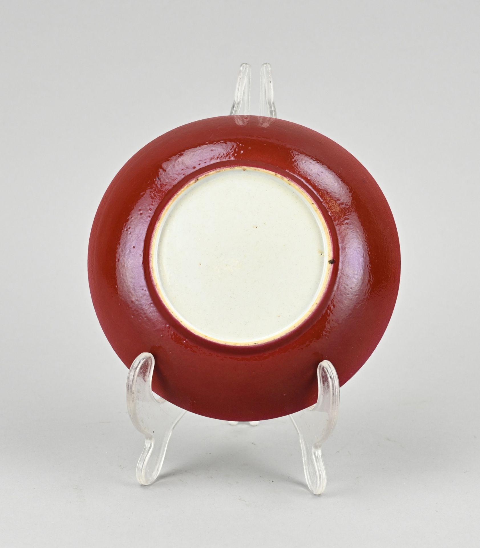 Chinese plate (ruby back) Ã˜ 14.3 cm. - Image 2 of 2