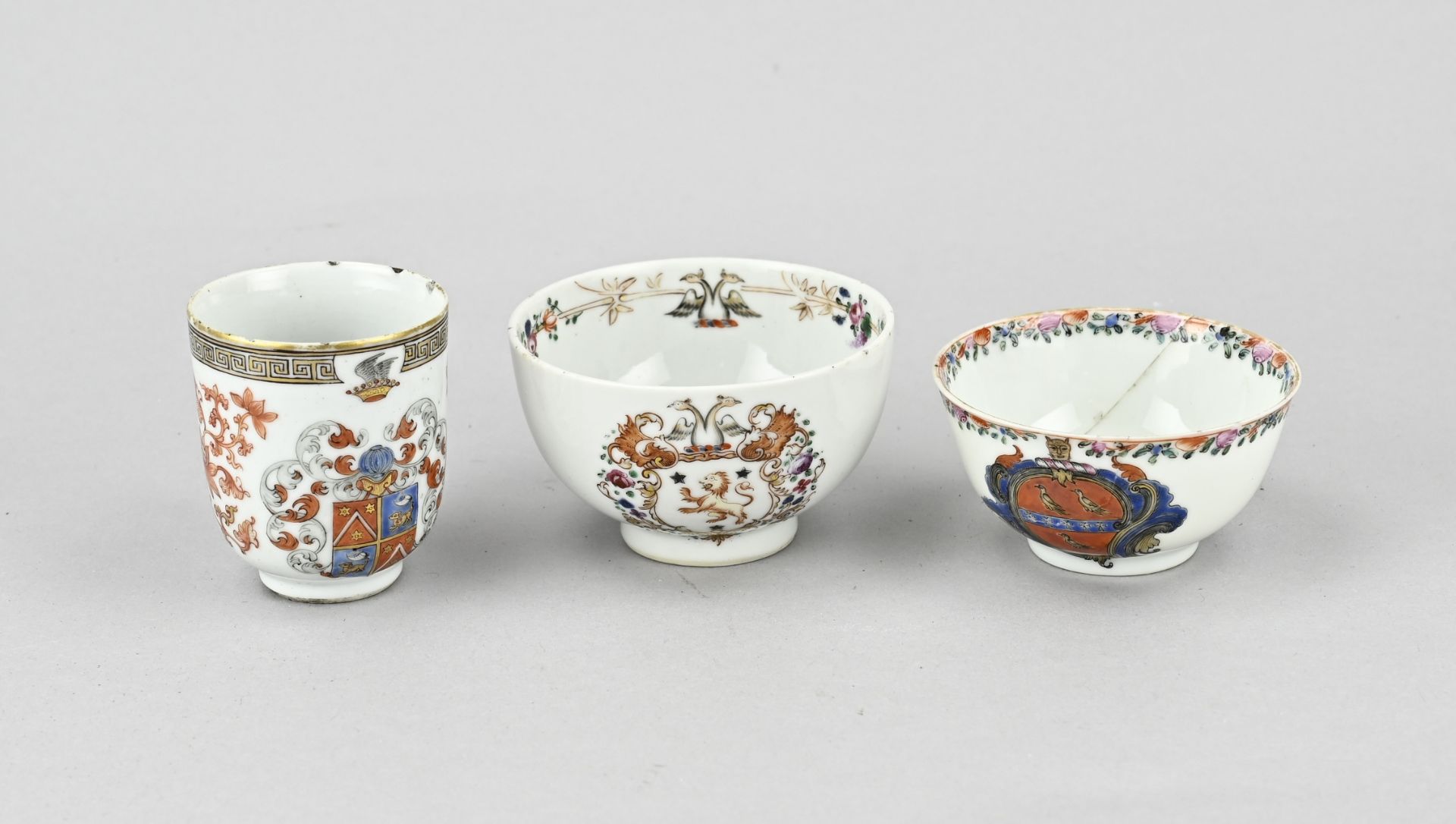 3x Chinese cup (various)