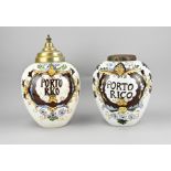 2x Tobacco jar