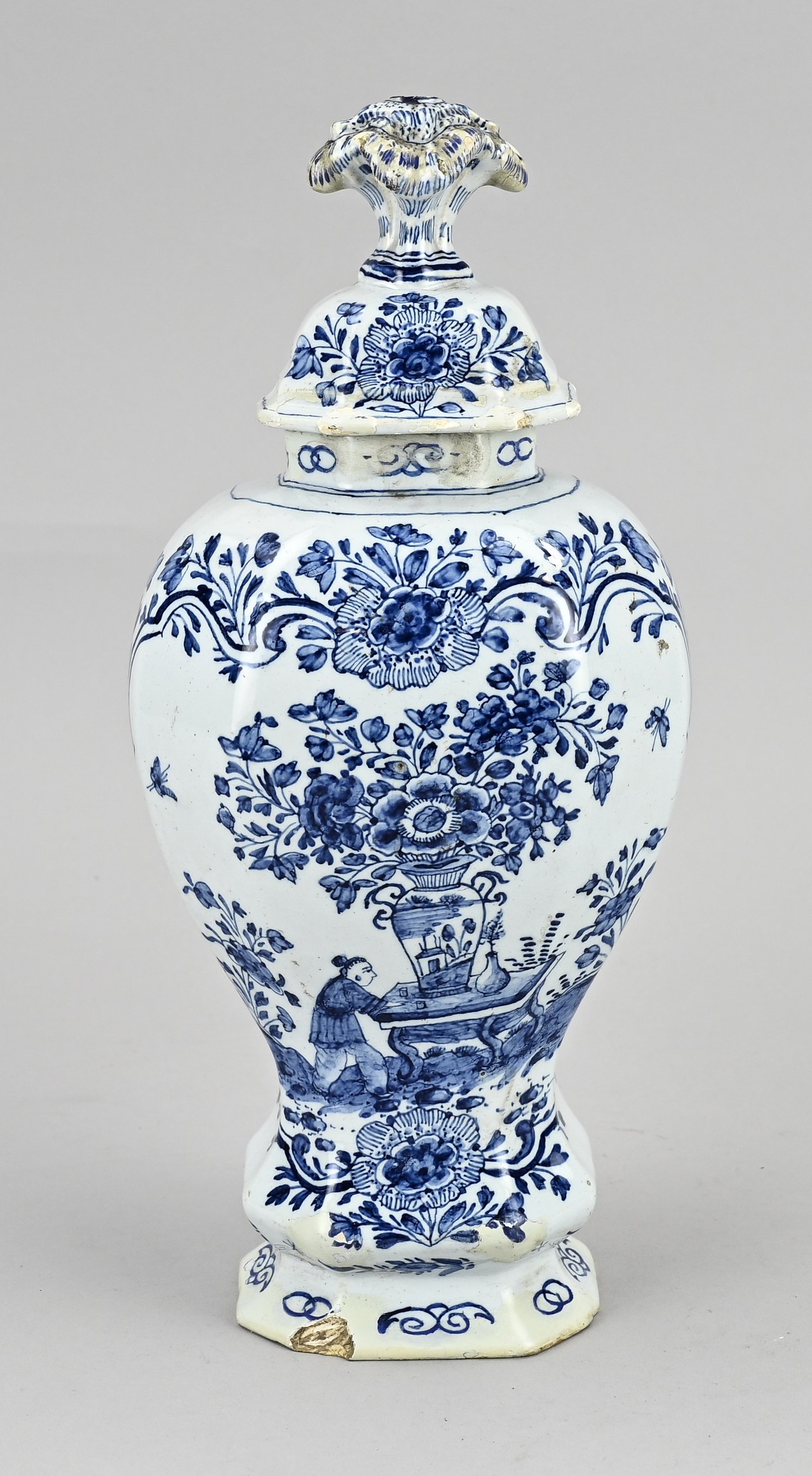 Antique Delft vase, H 32 cm.